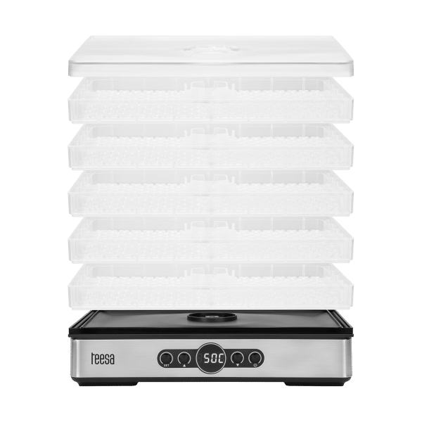 Suszarka do grzybów , warzyw , owoców , 400W , 5 sit, wyświetlacz, termoobieg, TEESA