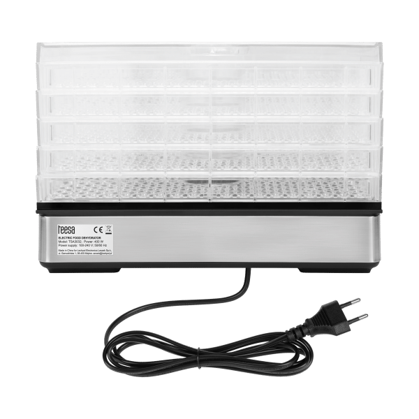 Suszarka do grzybów , warzyw , owoców , 400W , 5 sit, wyświetlacz, termoobieg, TEESA