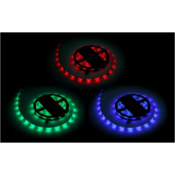 Sznur diodowy 5m Rebel RGB(150x5050 SMD), wodoodporny -- białe PCB