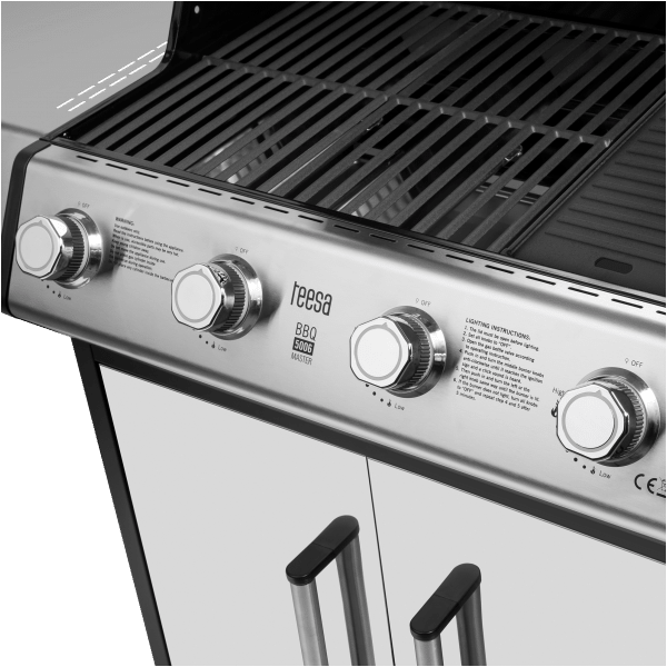 Teesa BBQ 5006 MASTER grill gazowy - 5 palników- miejsce na butlę