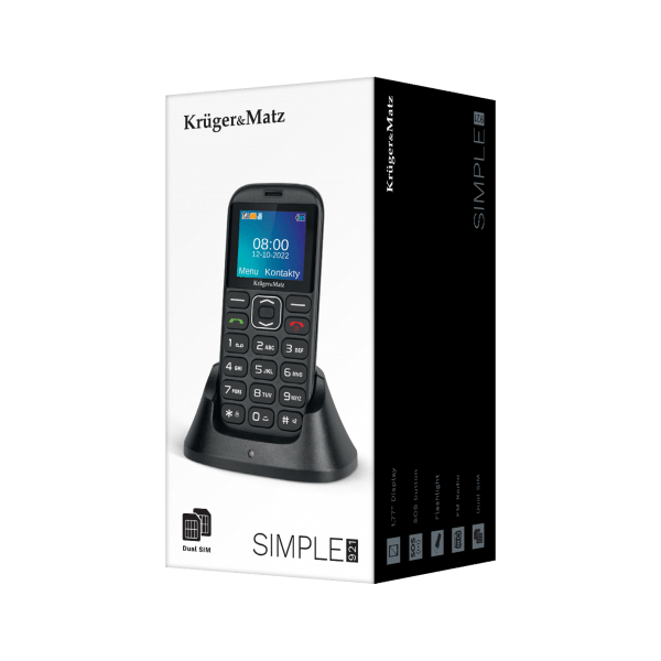 Telefon GSM dla seniora Kruger&Matz Simple 921