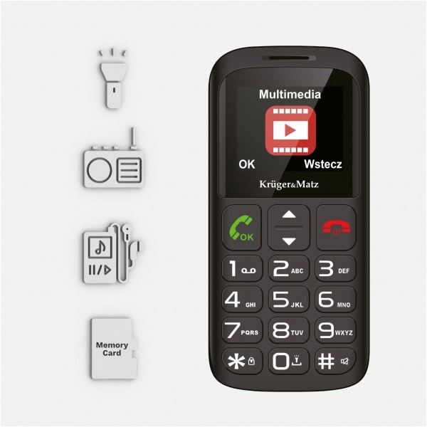 Telefon GSM dla seniora Kruger&Matz Simple 923 4G