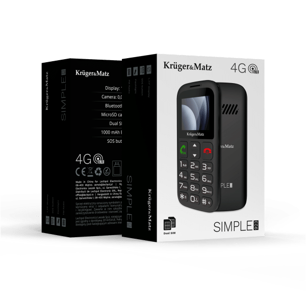 Telefon GSM dla seniora Kruger&Matz Simple 923 4G