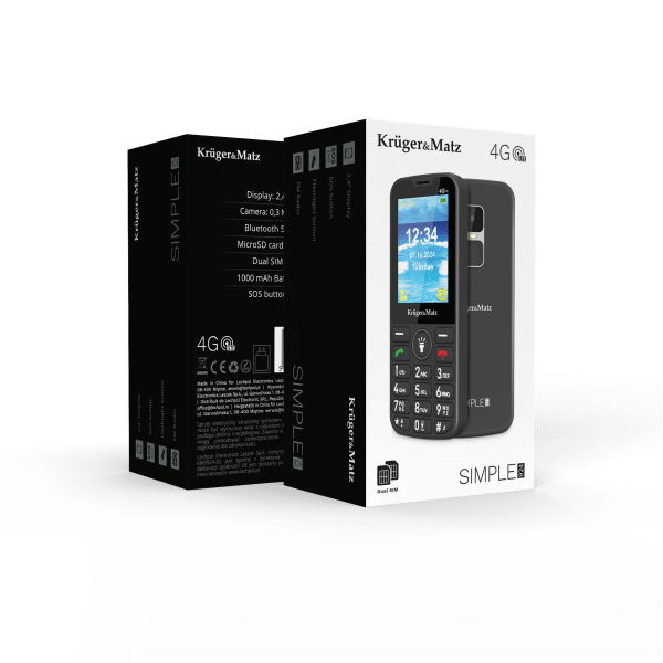 Telefon GSM dla seniora Kruger&Matz Simple 924 4G