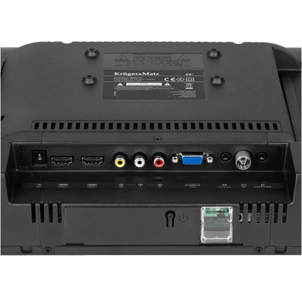 Telewizor Kruger&Matz 24" HD DVB-T2 H.265 HEVC 230/12V