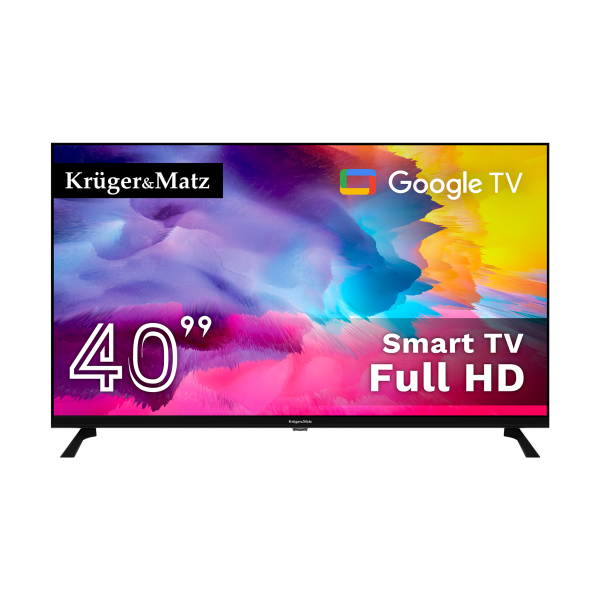Telewizor Kruger&Matz 40" FHD Google TV 5.0, DVB-T2/S2/T/C H.265 HEVC