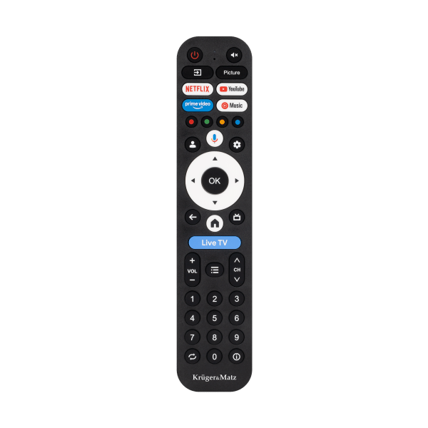 Telewizor Kruger&Matz 40" FHD Google TV 5.0, DVB-T2/S2/T/C H.265 HEVC