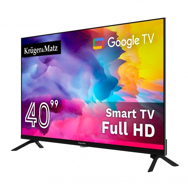 Telewizor Kruger&Matz 40" FHD Google TV 5.0, DVB-T2/S2/T/C H.265 HEVC