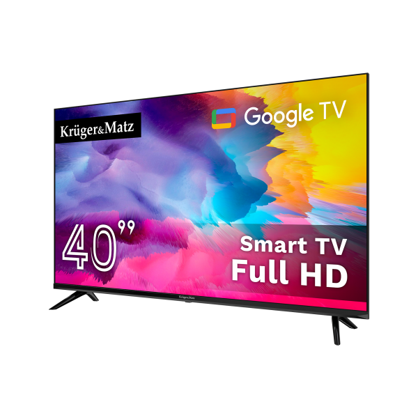 Telewizor Kruger&Matz 40" FHD Google TV 5.0, DVB-T2/S2/T/C H.265 HEVC