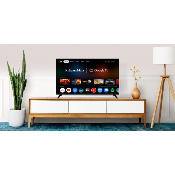 Telewizor Kruger&Matz 40" FHD Google TV 5.0, DVB-T2/S2/T/C H.265 HEVC