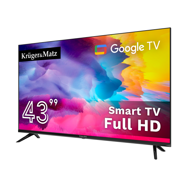 Telewizor Kruger&Matz 43" FHD Google TV 5.0 DVB-T2/T/C H.265 HEVC