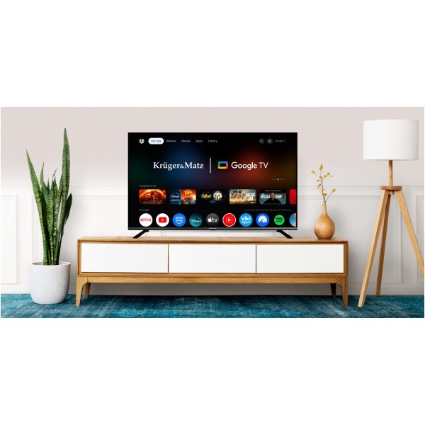 Telewizor Kruger&Matz 50" UHD Google TV 5.0 DVB-T2/T/C H.265 HEVC