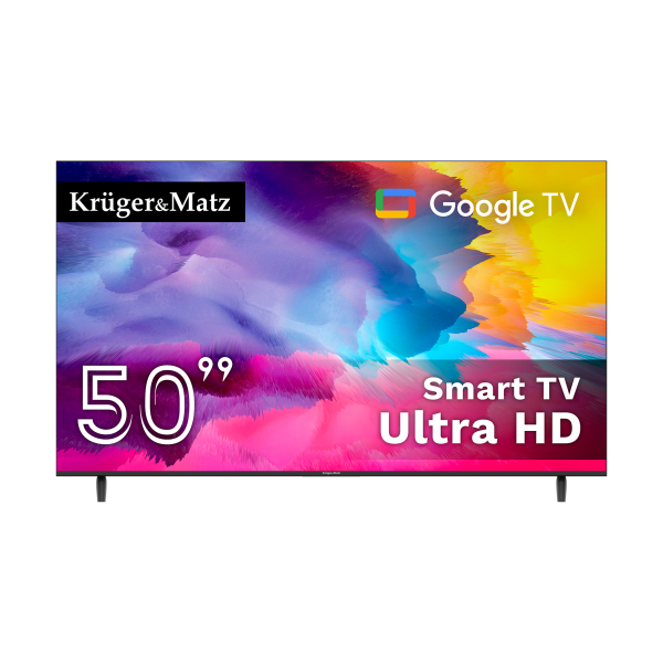 Telewizor Kruger&Matz 50" UHD Google TV 5.0 DVB-T2/T/C H.265 HEVC