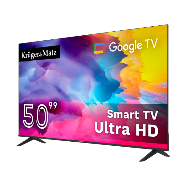 Telewizor Kruger&Matz 50" UHD Google TV 5.0 DVB-T2/T/C H.265 HEVC