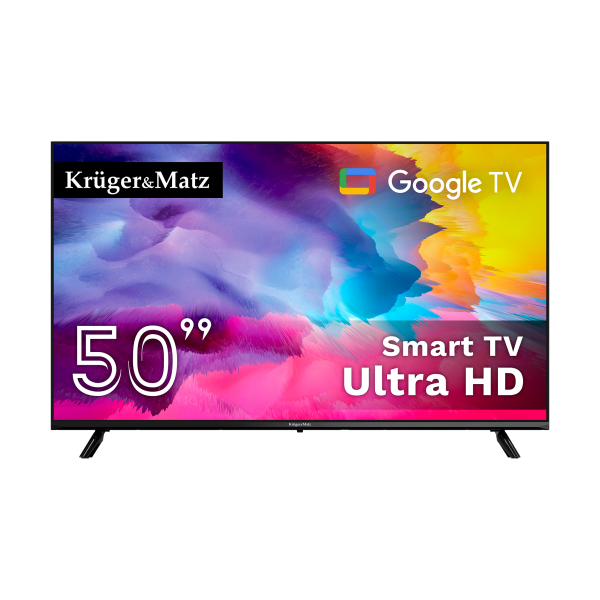 Telewizor Kruger&Matz 50" UHD Google TV DVB-T2/T/C H.265 HEVC