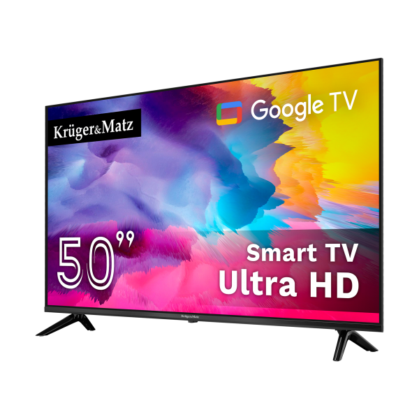 Telewizor Kruger&Matz 50" UHD Google TV DVB-T2/T/C H.265 HEVC