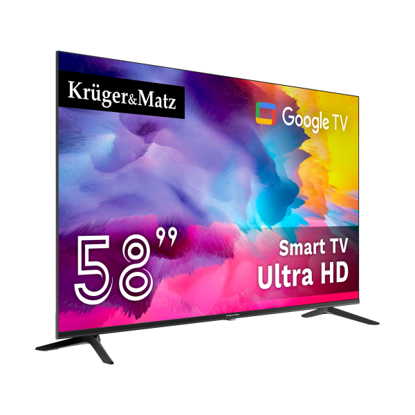Telewizor Kruger&Matz 58" UHD smart DVB-T2/S2 H.265 Hevc