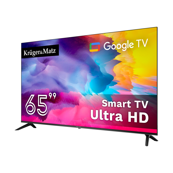 Telewizor Kruger&Matz 65" UHD Google TV DVB-T2/T/C H.265 HEVC