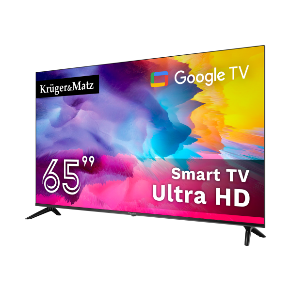 Telewizor Kruger&Matz 65" UHD Google TV DVB-T2/T/C H.265 HEVC