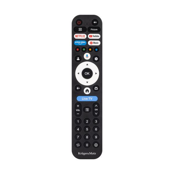 Telewizor Kruger&Matz 75" QLED UHD smart DVB-T2/S2 H.265 Hevc
