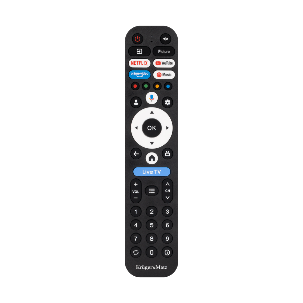 Telewizor Kruger&Matz 86" UHD QLED smart DVB-T2/S2 H.265 Hevc