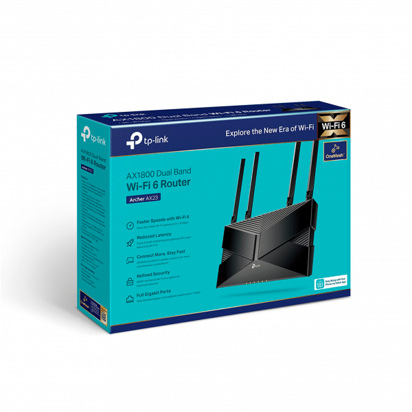 TP-LINK ARCHER AX23 Dwupasmowy router Wi-Fi 6 AX1800