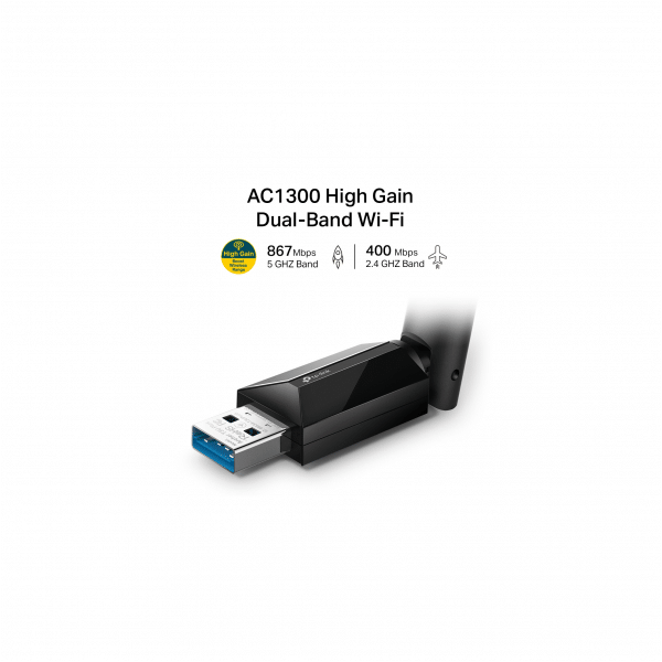 TP-LINK Dwupasmowa, bezprzewodowa karta sieciowa USB AC1300 TL-ARCHER T3U PLUS
