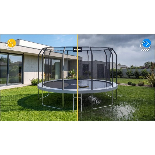 Trampolina Rebel Active PRO 10ft/305 cm, siatka, drabinka