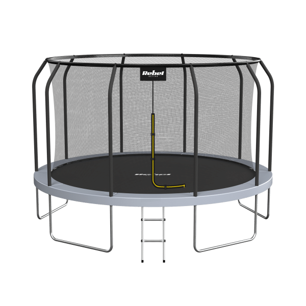 Trampolina REBEL Active PRO 12ft/366 cm, siatka, drabinka
