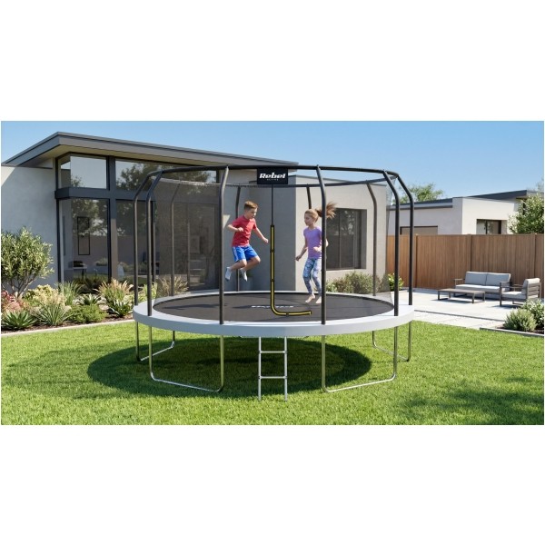 Trampolina REBEL Active PRO 12ft/366 cm, siatka, drabinka