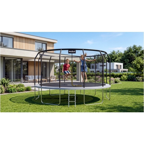 Trampolina Rebel Active PRO 14ft/427 cm, siatka, drabinka
