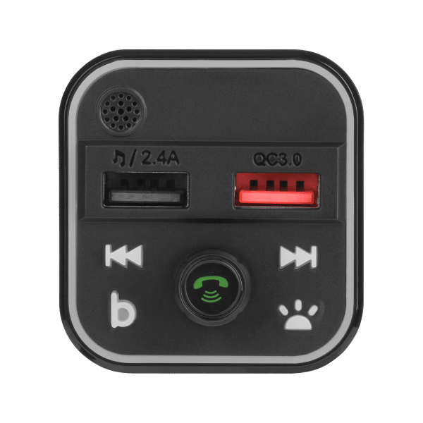 Transmiter samochodowy FM z funkcja bluetooth (2x USB)