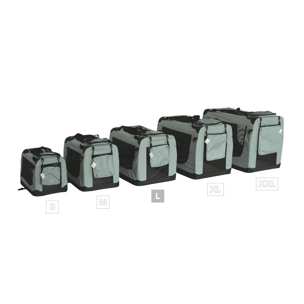 Transporter, składana torba transportowa, rozmiar L 70x52x50 cm , szara, REBEL ANIMALS