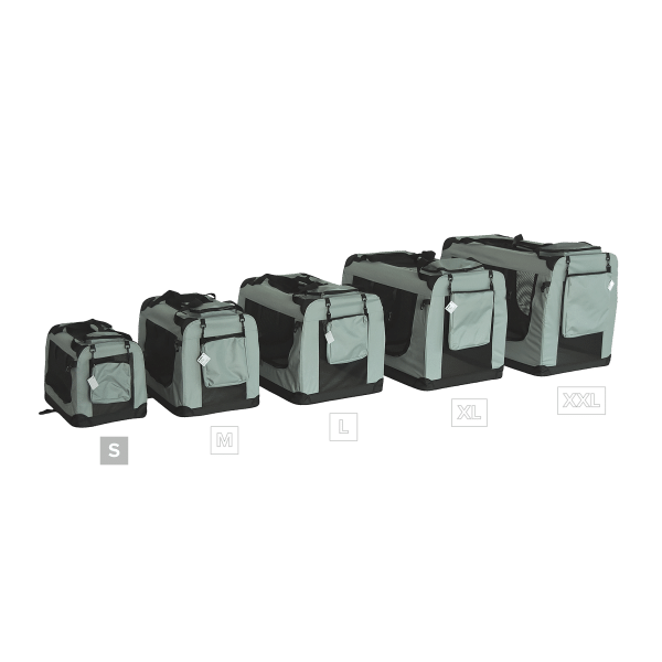 Transporter, składana torba transportowa, rozmiar S 50x34x36 cm , szara, REBEL ANIMALS