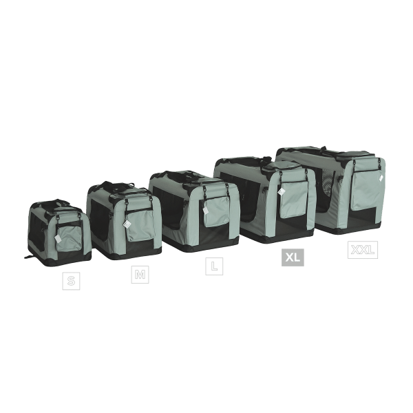 Transporter, składana torba transportowa, rozmiar XL 82x58x58 cm , szara, REBEL ANIMALS