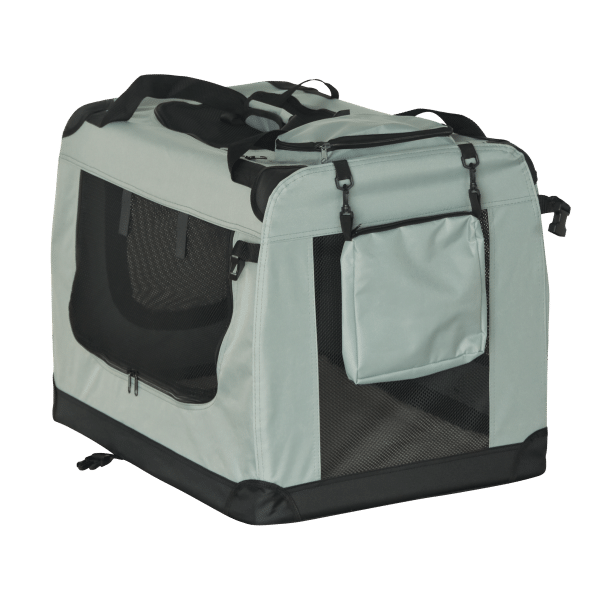 Transporter, składana torba transportowa, rozmiar XXL 90x61x65 cm , szara, REBEL ANIMALS