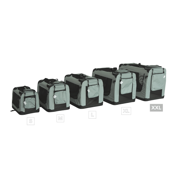 Transporter, składana torba transportowa, rozmiar XXL 90x61x65 cm , szara, REBEL ANIMALS