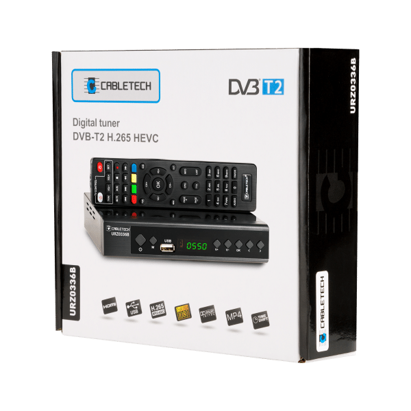 Tuner DVB-T2/C HEVC H.265 Cabletech