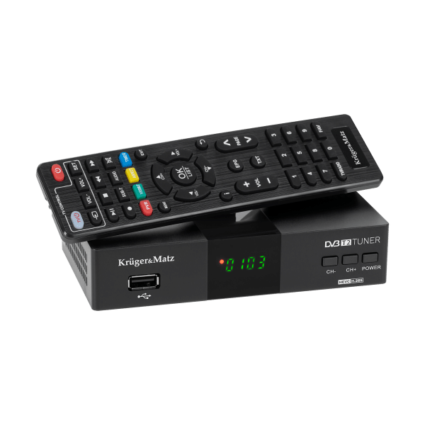 Tuner DVB-T2 H.265 HEVC Kruger&Matz