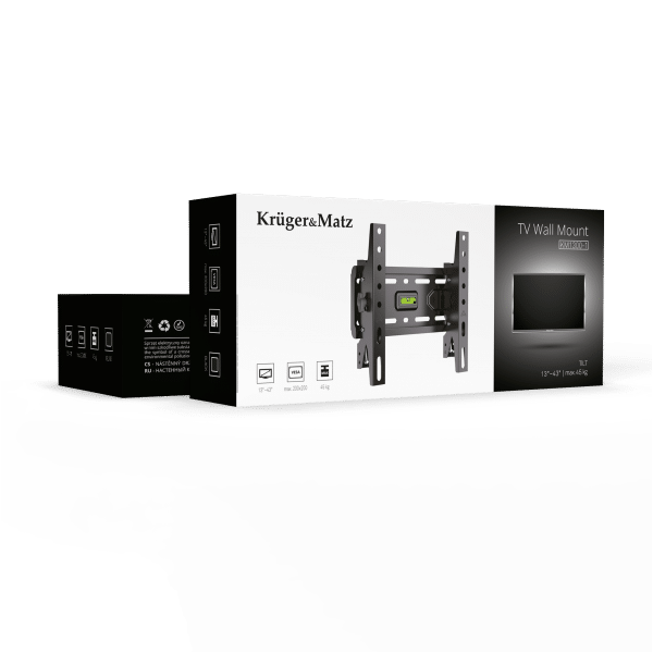 Uchwyt naścienny uniwersalny Kruger&Matz do LED TV (13-43") regulacja w pionie