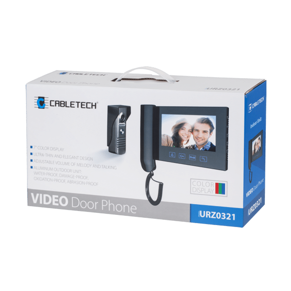 Videodomofon 7 cali ze słuchawką (kolorowy)