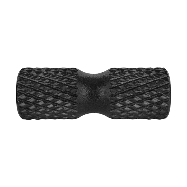 Wałek do masażu z wypustkami, roller 15x42cm, kolor czarny, materiał EPP, REBEL ACTIVE
