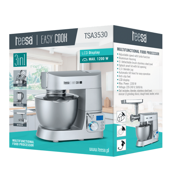 Wieloczynnościowy robot kuchenny EASY COOK 3IN1 LCD