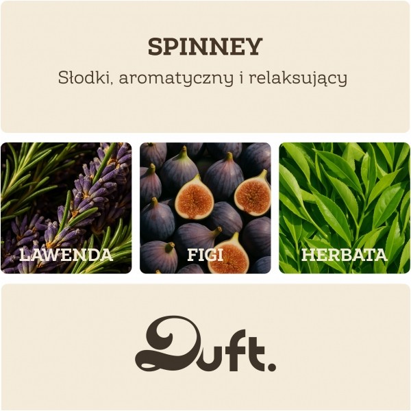 Zapach do samochodu DUFT Spinney– metalowy dyfuzor na kratkę +2 wkłady