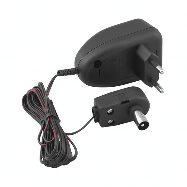 Zasilacz antenowy dwunapięciowy 12V+ gniazdo 5V LXG010PK 1,8m