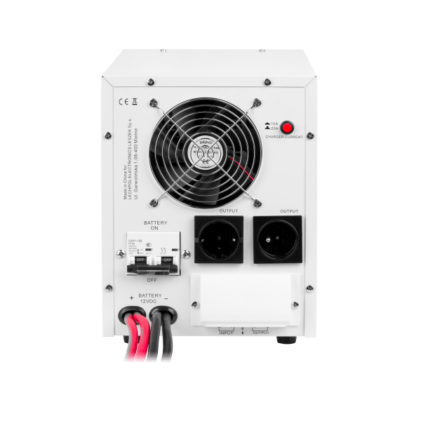 Zasilacz awaryjny KEMOT PROsinus-2200 przetwornica z czystym przebiegiem sinusoidalnym i funkcją ładowania 12V 230V 2200VA/1600W