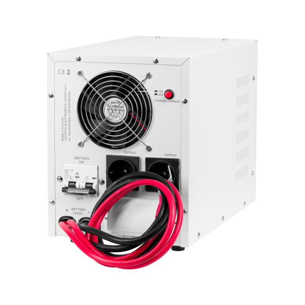 Zasilacz awaryjny KEMOT PROsinus-2200 przetwornica z czystym przebiegiem sinusoidalnym i funkcją ładowania 12V 230V 2200VA/1600W