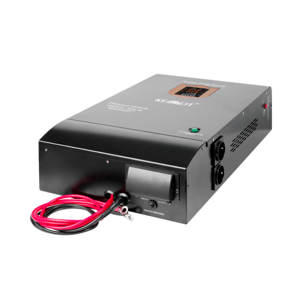 Zasilacz awaryjny KEMOT PROsinus-3500/48 przetwornica z czystym przebiegiem sinusoidalnym i funkcją ładowania 48V 230V 3500VA/2400W - naścienna