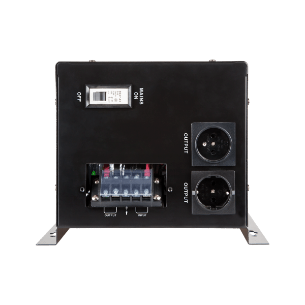 Zasilacz awaryjny naścienny KEMOT PROsinus-2200 przetwornica z czystym przebiegiem sinusoidalnym i funkcją ładowania 12V 230V 2200VA/1600W