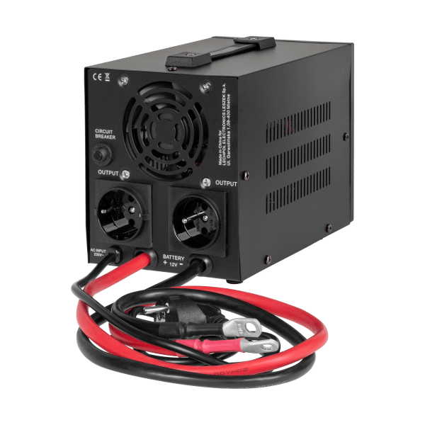 Zasilacz awaryjny Rebel POWER-800-LFP4 - przetwornica z czystym przebiegiem sinusoidalnym i funkcją ładowania 12V 230V 800VA/500W